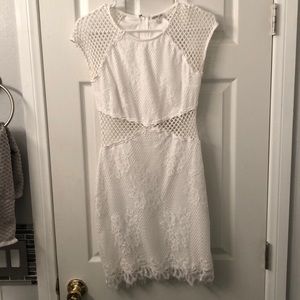 White mesh dress